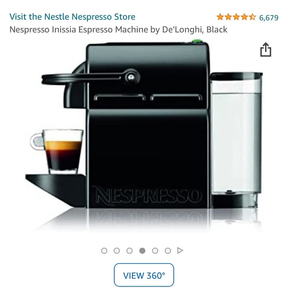 Nespresso Inissia Espresso Machine (Delonghi)